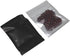 PABCK 100 Pcs Matte Black 4.7x7 inch (Inside Size 4.1x5.7 inch) Front Window Resealable Foil Zipper Lock Pouch for Zip Reclosable Lock Food Storag...