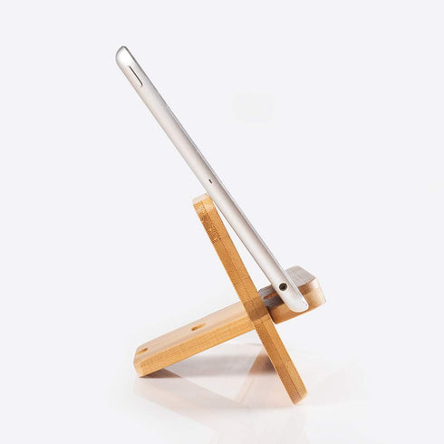 Encozy Cell Phone Stand, Desktop Wooden Mobile Phone Holder Natural Bamboo (Stand 1PCS)...