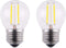 Dimmable A15 Style Mini LED Globe Bulb with LED Filament, 2W 200lm, 25W Incandescent Replacement, E26 Regular Base, 2700K Warm White Light Color, ...
