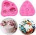 4Pcs/Set Mini Flower & Leaf Fondant Molds, Rose Daisy Sunflower Silicone Gumpaste Molds for Cake Cupcake Topper Decoration Small Leaves Chocolate ...