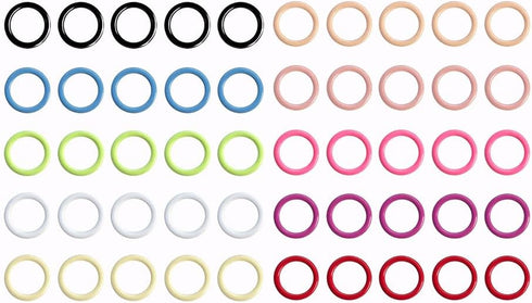 Colorful Ring Stitch Markers (5mm 100pcs) (5MM-100pcs)...