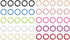 Colorful Ring Stitch Markers (5mm 100pcs) (5MM-100pcs)...