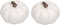 Elanze Designs Classic White 6 inch Resin Harvest Decorative Pumpkins Pack of 2...