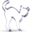 4.2 inch Scared Cat Cookie Cutter - Stainless Steel...
