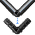 20 Pieces drip irrigation hose connectors, black elbow, applicable to 1/2 inch (16mm) hose, with barb connector...