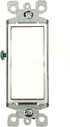 Leviton 5603-2W 15 Amp, 120/277 Volt, Decora Rocker 3-Way AC Quiet Switch, Residential Grade, Grounding, White......