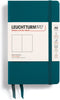 LEUCHTTURM1917 - Notebook Hardcover Pocket A6-187 Numbered Pages for Writing and Journaling (Pacific Green, Plain)...