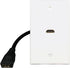 HDMI Wall Plate,Fly Tiger,6 Inch Pigtail Built,in Flexible High Speed HDMI Cable with Ethernet,Single Outlet Port Insert(1 Port+Bracket)...