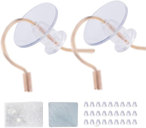 Ear Lobe Support Patches - 200 PCS/100 Pairs Hypo-allergenic Prevents Tears & Reduces Earring Strain, Clear & Comfortable Patch, Earring Backs for...