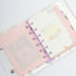 A7 Double Pockets Cash Envelopes 3 Set 4 Tabs Money Organizer for Cash Pink Card Protector Loose Leaf Bill Holder Budget Envelopes for 6 Ring Bind...