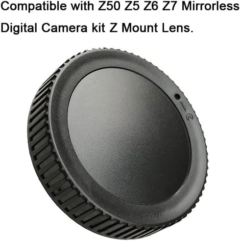 Camera Body Cap & Rear Lens Cap Cover Compatible for Nikon Z8 Z9 Z7II Z6II Z7 Z6 Z5 Z50 Camera kit Z Mount Lens (2 Pack)...