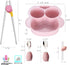 Owl Toddler Flatware Kid Fork and Spoon Set, Baby Spoons Self Feeding Baby (pink)...