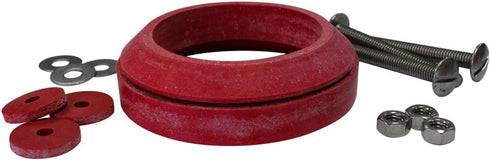 Korky 481BP Universal Toilet Tank To Bowl Gasket & Hardware Kit - Fits Most 3-Inch, 2-Piece Toilet Tanks - Made in USA , Red , Large (3")...