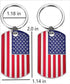 MIXJOY American Flag Keychain - 2 Pack Patriotic US Keyrings, Souvenir Gifts for 4th of July, Labor Day, and Veterans' Day Festivities...