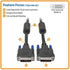 Tripp Lite DVI-I Dual Link Digital and Analog Monitor Cable (DVI-I M/M), 2560 x 1600, 6-ft.(P560-006-DLI),Black...