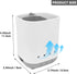 Toothbrush Holder for Bathroom,Plastic Detachable for Easy Cleaning Multi-Functional Storage,3 Slots Anti-Slip Electric Toothbrush and Toothpaste ...