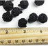 12 pcs Chinese Black knots, Vintage fabric ball buttons, Approx. 1/2", SP-2838...