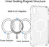 TORU MX Slim for iPhone XR Magnetic Case, Compatible with Magsafe, Hybrid Transparent HD Clear Case with Detachable Wrist Strap, Scratch Resistant...