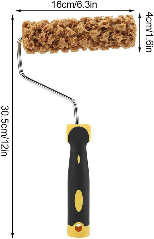 Texture Roller, Embossing Textured Paint Roller with Handle Texture Paint Roller Decorative Household DIY Paint Art Tool for Wall Painting Tool, G...