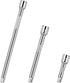 3Pcs 1/4inch Socket Extension Set, Drive Extension Bar Set Includes 2''/50mm, 4''/100mm, and 6''/150mm Inch Extensions Chrome Vanadium Steel Durab...