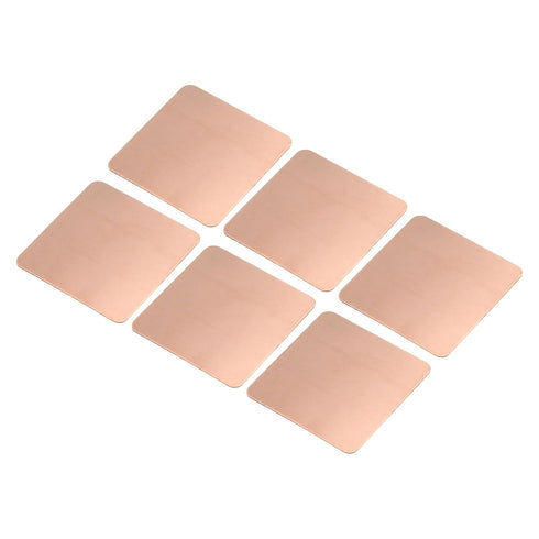 MECCANIXITY Heatsink Copper Pad Shim 20mm x 20mm x 0.3mm Thermal Conductive Heat Sink for Electronic Chip Cooling Pack of 6...