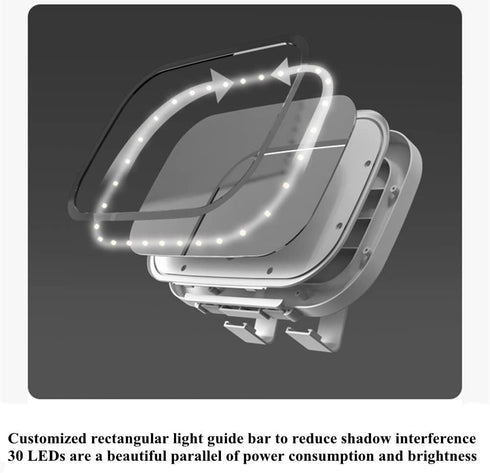 Car Visor Vanity Mirror with LED Lights USB Rechargeable Travel Makeup Mirror 3 Light Mode Sun Visor with Touch Sensor Built-in Lithium Battery...