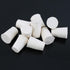 10 Pcs 1# White Solid Rubber Stoppers Tapered Lab Plugs, Dia. 19mm x Dia. 14mm - Height 26mm...