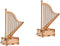 ibasenice Wooden Harp Model 2pcs Box 3 d Puzzles Bulk Puzzles for Kids Chritmas Puzzles DIY Model Building Music Box Ornament Treasure Box Manual ...