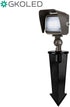 GKOLED Outdoor Angled Floodlight Aluminum Glare Shield for LED Landscape Light...