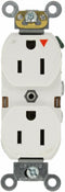 Leviton 5262-IGW 15-Amp, 125 Volt, Industrial Series Heavy Duty Specification Grade, Duplex Receptacle, Straight Blade, Isolated Ground, White...