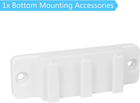Retractable Baby Gate Replacement Parts Kit (White) Retractable Pet Gate Hardware Full Set Wall Mounting Accessories with Brackets Anchors and Scr...