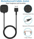 Threeeggs Compatible with Fitbit Versa 3 Charger, USB Charging Cable Dock for Versa 4 Sense 1/2 Smartwatch (3.3ft / 100cm)...