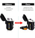 LcFun Electric Lighter, Plasma Lighter Waterproof Arc Lighter Windproof USB Lighter Rechargeable with Emergency Whistle for Hiking, Camping, Adven...