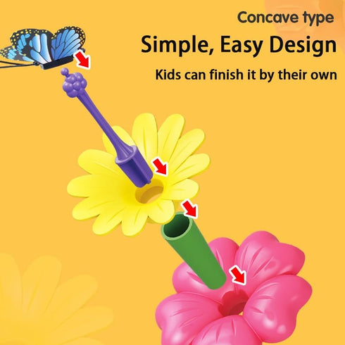 Blocks Toys Flower Garden for Girls Toys STEM, Educational Toy Gardening Pretend Play Set Upgrade DIY Flower Stacking Toys for Kids Preschool...