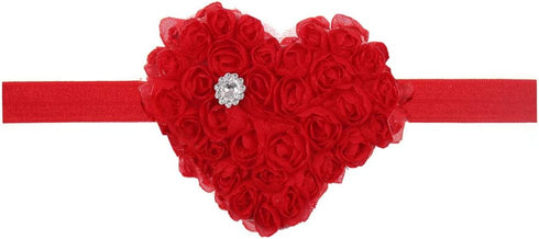 New baby elastic rose Heart-shaped headband <11>...