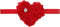 New baby elastic rose Heart-shaped headband <11>...