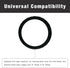 Massage Grip Soft Silicone Car Steering Wheel Cover Universal Anti-Slip Design 13-16 inch Protective Case Black...