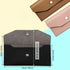2 Pcs PU Leather Cash Envelopes Money Cash Wallet Bags Tickets Storage Bags Coin Check Bank Pouch Budget Envelope for Bill Planner...