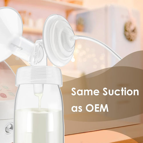 Maymom Pump Parts Compatible with Spectra S1/S2 Pumps; Incl Wide Mouth 25mm Flanges; Not Original Spectra Flang, Spectra Shield (Two Flanges)...