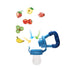 Food Feeder Baby Fruit Pacifier (3 Pcs) with 6 Different Sized Silicone Pacifiers 2 PCS Dispensing Spoon 90ML Spoons Clip Infant Teething Toy -Blu...