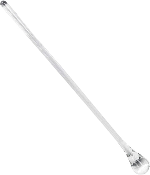 Badash Glass Cocktail Stirrer - 12" Long Mouth-Blown Lead-Free Glass Stir Rod - Bar Cocktail Shaker Spoon - Cocktail Stirrer for Drinks...