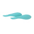 Nuby Silicone Mini Spoons - (2-Pack) Baby-Led Weaning Spoons for Babies - 4+ Months - Aqua...