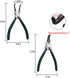 Snap Ring Pliers Set, 2pcs 7" Internal/External Circlip Pliers Kit with Bent Jaw, Heavy Duty Precision Spring Loaded Pliers for Ring Remover Retai...