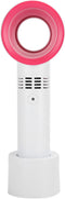 Portable Handheld Fan, Portable Mini USB Rechargeable Bladeless Fan, Three Adjustment Speeds, 360° All Around Air Suction, Handy Cooler for Home O...
