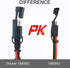 AEISVIK Battery Charging Cables SAE TO SAE 12V-24V Quick Disconnect Extension Cable 2 Pin With Dust Cap DC Connection Cord Plug 12 Feet 16AWG Gaug...