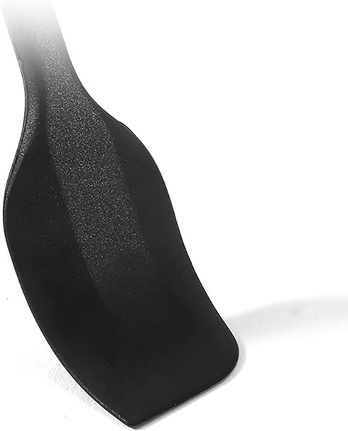 2 Pcs Silicone Spatula Non Stick Silicone Spatula Spoon Brush Kitchen Gadget Set for Cooking Baking and Mixing (Black)...