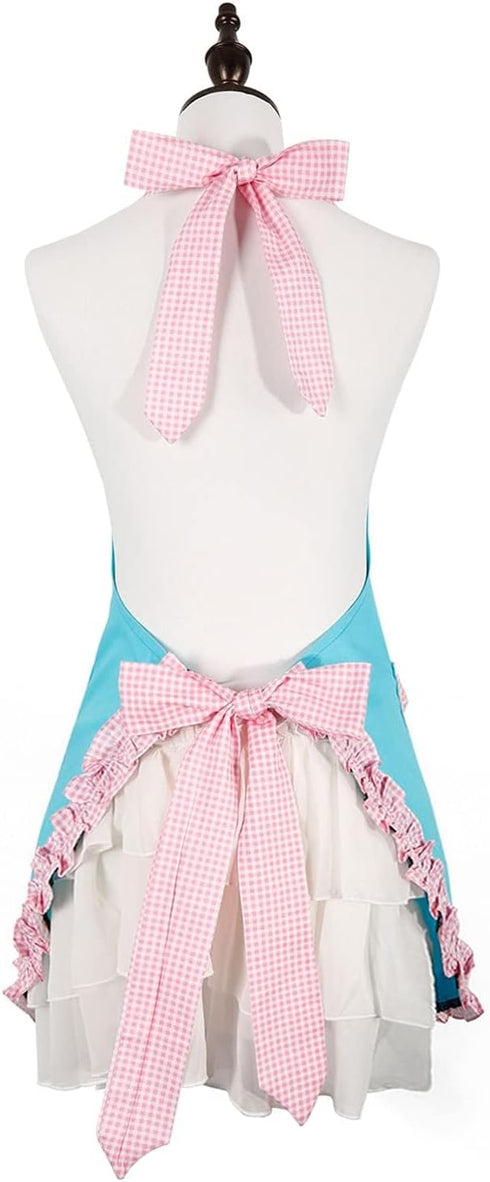RosieLily Retro Aprons for Women with Pockets Vintage Apron Kitchen Apron for Cooking Baking Cute...
