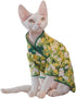 Traditional Culture Sphynx Hairless Cat Cotton T-Shirts Cat Clothes Pet Sweater Cat Vest Pet Clothes Kitten Shirts Cats & Small Dogs Apparel (Whit...