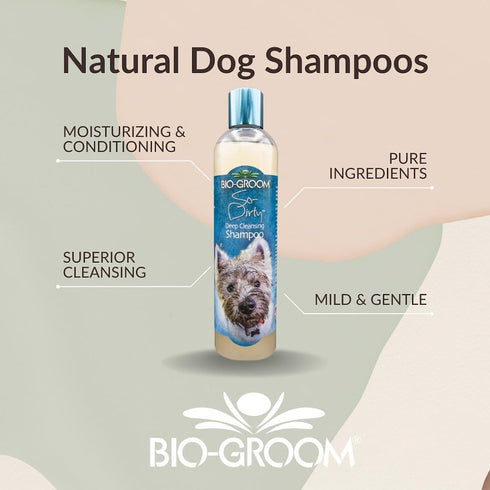 Bio-groom So-Dirty Dog Shampoo – Quick Rinse Pet Shampoo, Dog Bathing Supplies, Puppy Wash, Dog Grooming Supplies, Cruelty-Free, Made in USA, Sham...