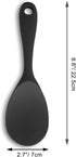 Vonty 2pcs Silicone Non Stick Heat Resistant Rice Paddle Spoon 8.8 Inch, Black...